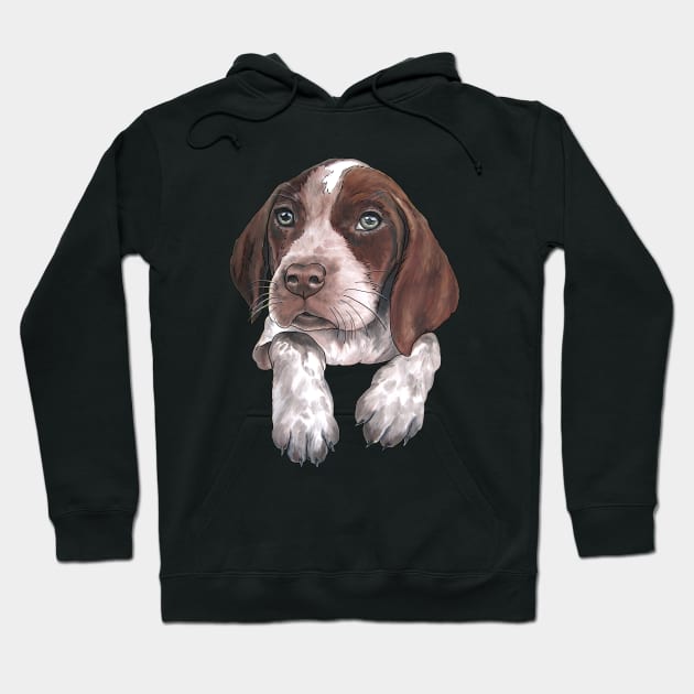 German Shorthaired Pointer puppy Hoodie by Noewi